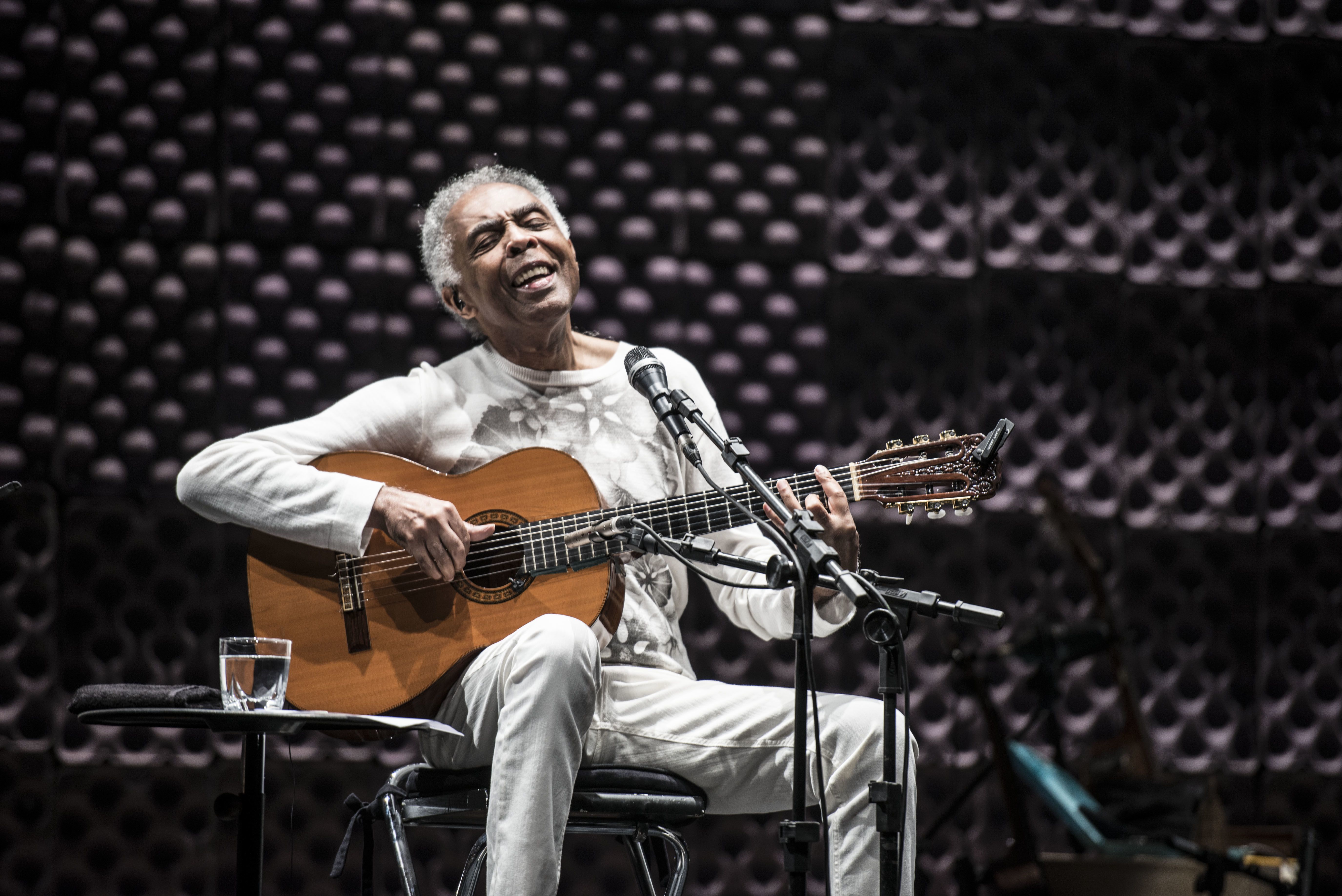 Gilberto Gil em show em São Paulo