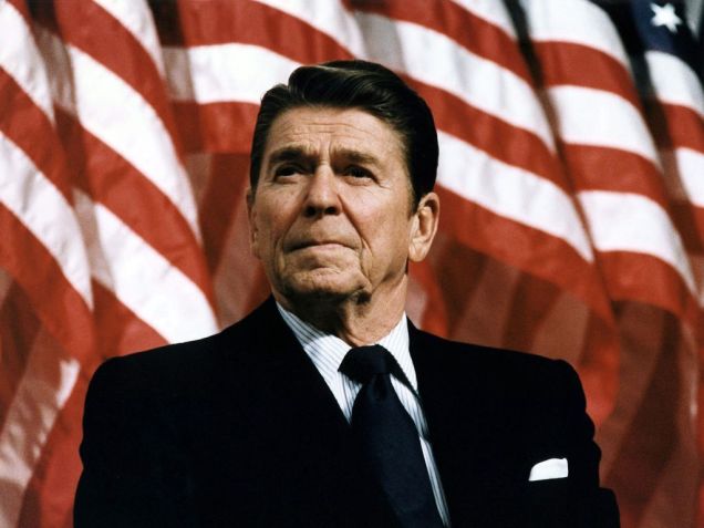 Ronald Wilson Reagan, 40º Presidente dos Estados Unidos (1981-1989) e 33º Governador da Califórnia (1967-1975) / Photo12/Universal Images Group via Getty Images