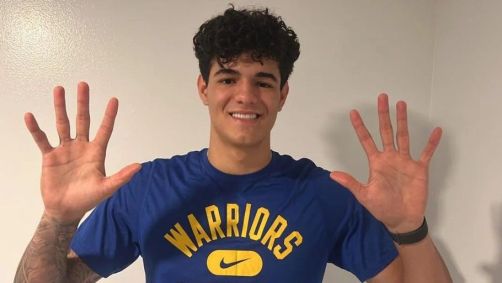 Gui Santos comemora escolha no Draft