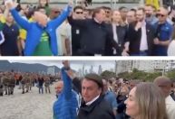 Bolsonaro se irrita com apoiador em SC, e internet confunde com vice-governadora; compare imagens