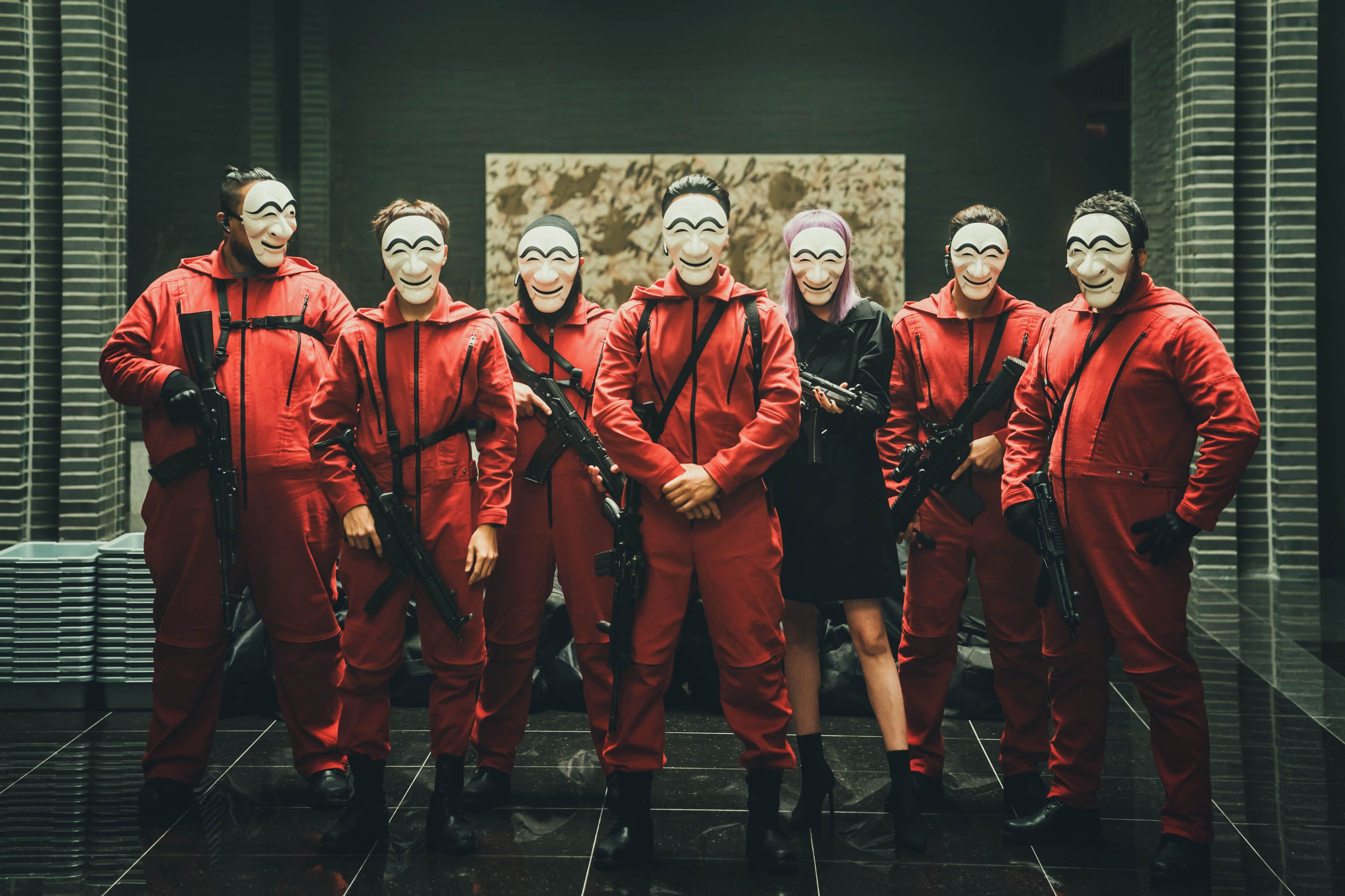 Os personagens da versão coreana de "A Casa de Papel" / JUNG JAEGU/NETFLIX