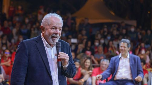 O ex-presidente Luiz Inácio Lula da Silva, durante evento em Campinas