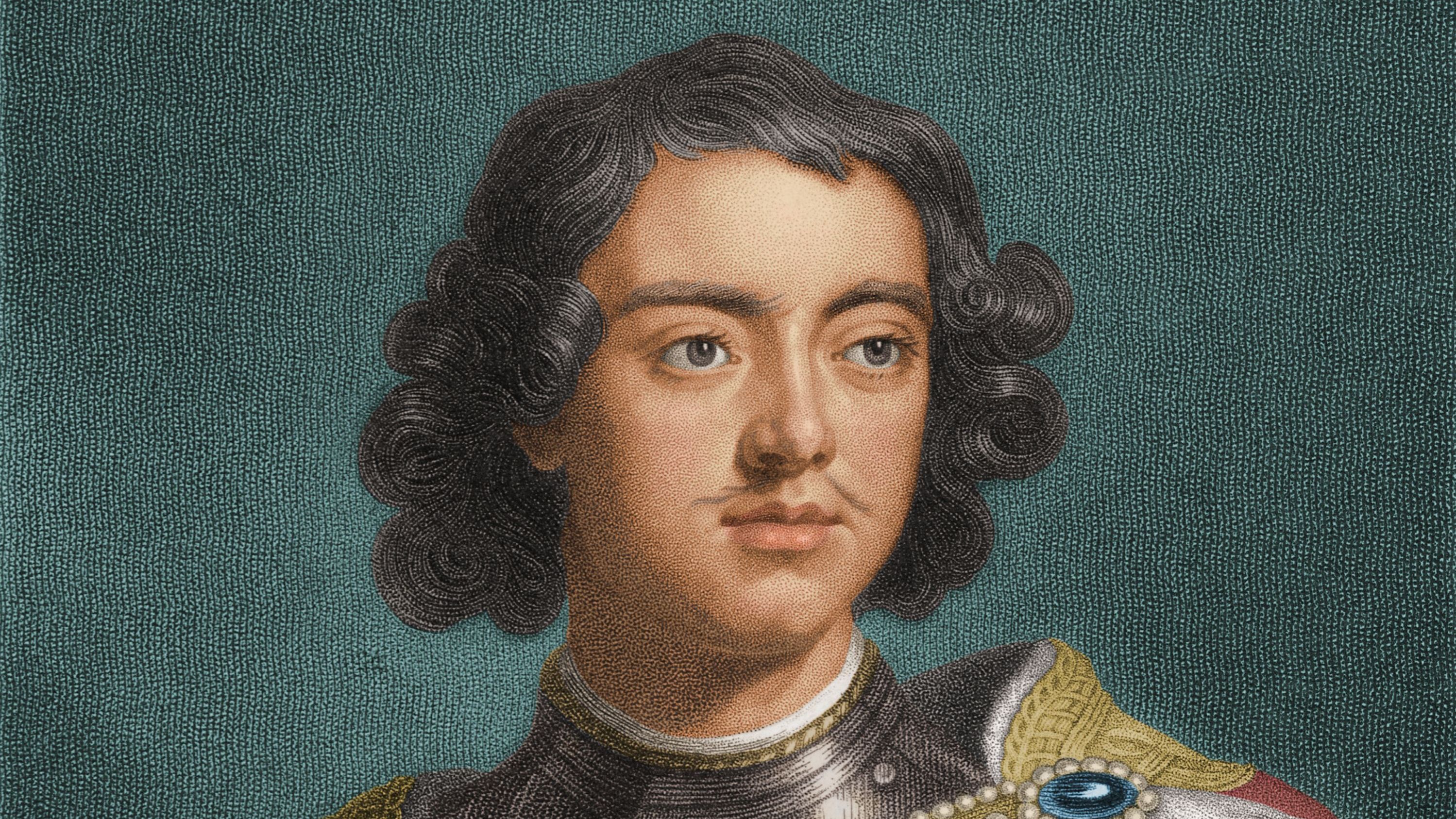 Um retrato de cerca de 1700 mostra Pedro I, que governou a Rússia como Pedro, o Grande, de 1682 até sua morte em 1725 / Stock Montage/Archive Photos Getty Images