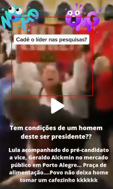 | Captura de tela do vídeo publicado no TikTok e verificado pelo Comprova
