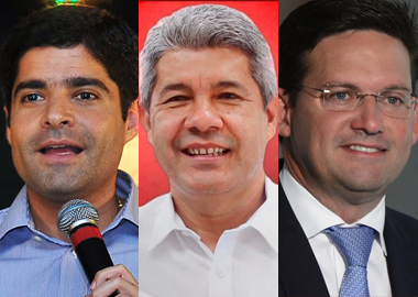 Montagem quadrada - ACM Neto, Jerônimo Rodrigues, João Roma