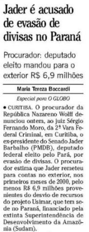 / Reprodução - O Globo/10.dez.2002