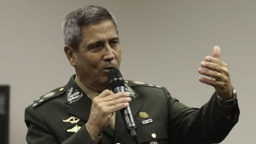 O general Walter Braga Netto, durante evento na Câmara