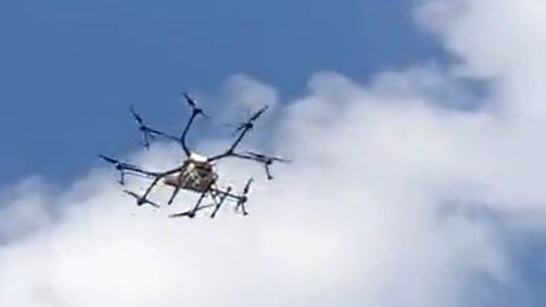 Drone usado para atirar líquido em apoiadores do ex-presidente Lula, em Minas Gerais