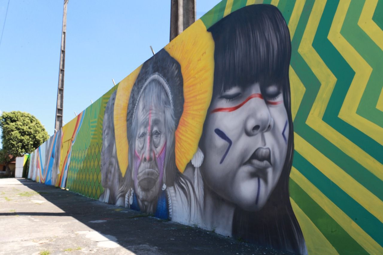 As artes visuais tomaram as ruas de Parintins para celebrar o retorno do Festival/ Secom