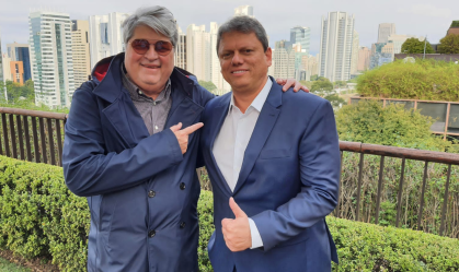 Datena e Tarcisio de Freitas em São Paulo