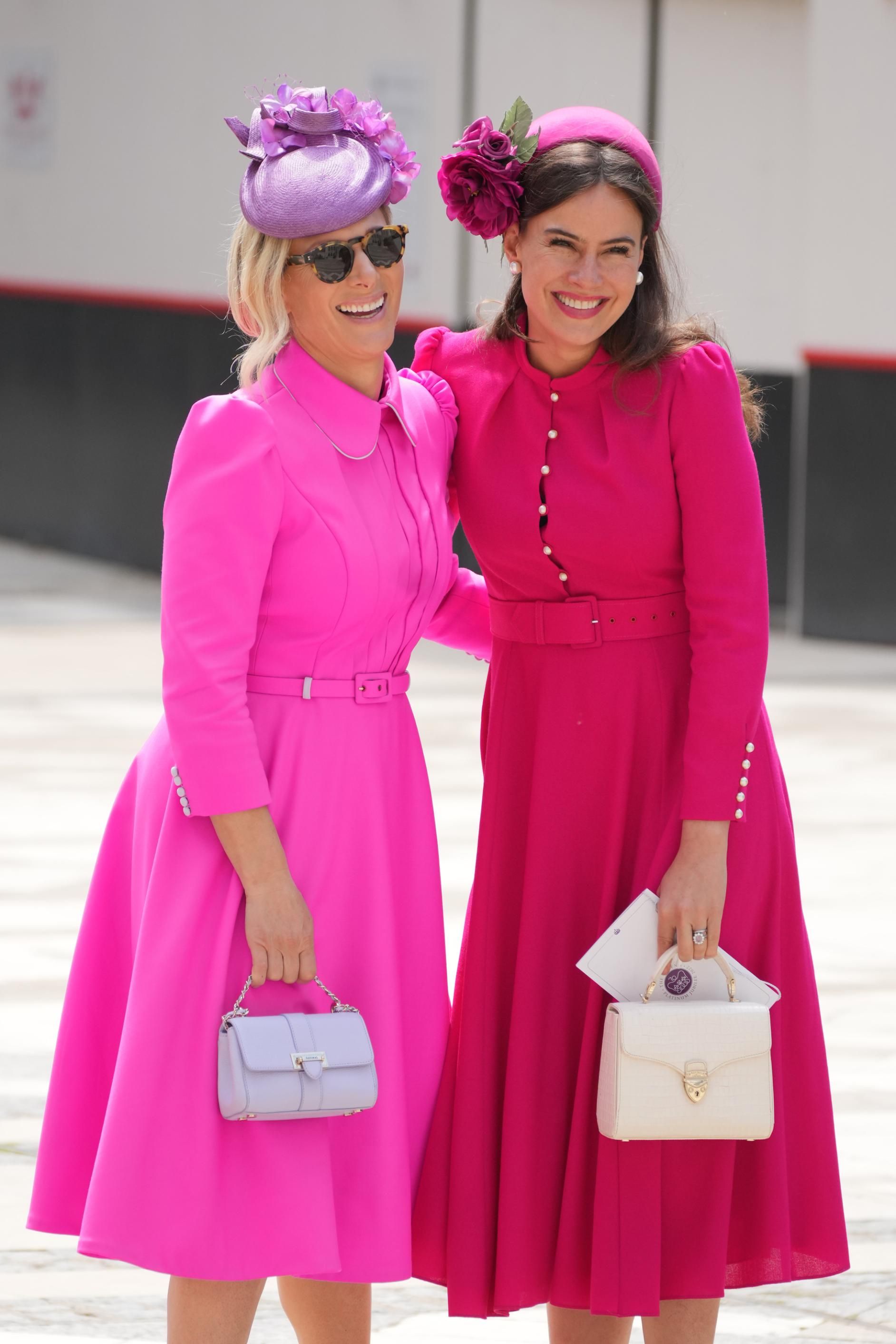 A filha da princesa Anne, Zara Tindall, e Lady Frederick Windsor pareciam tontas em vestidos rosa e fascinadores ornamentados / Getty Images