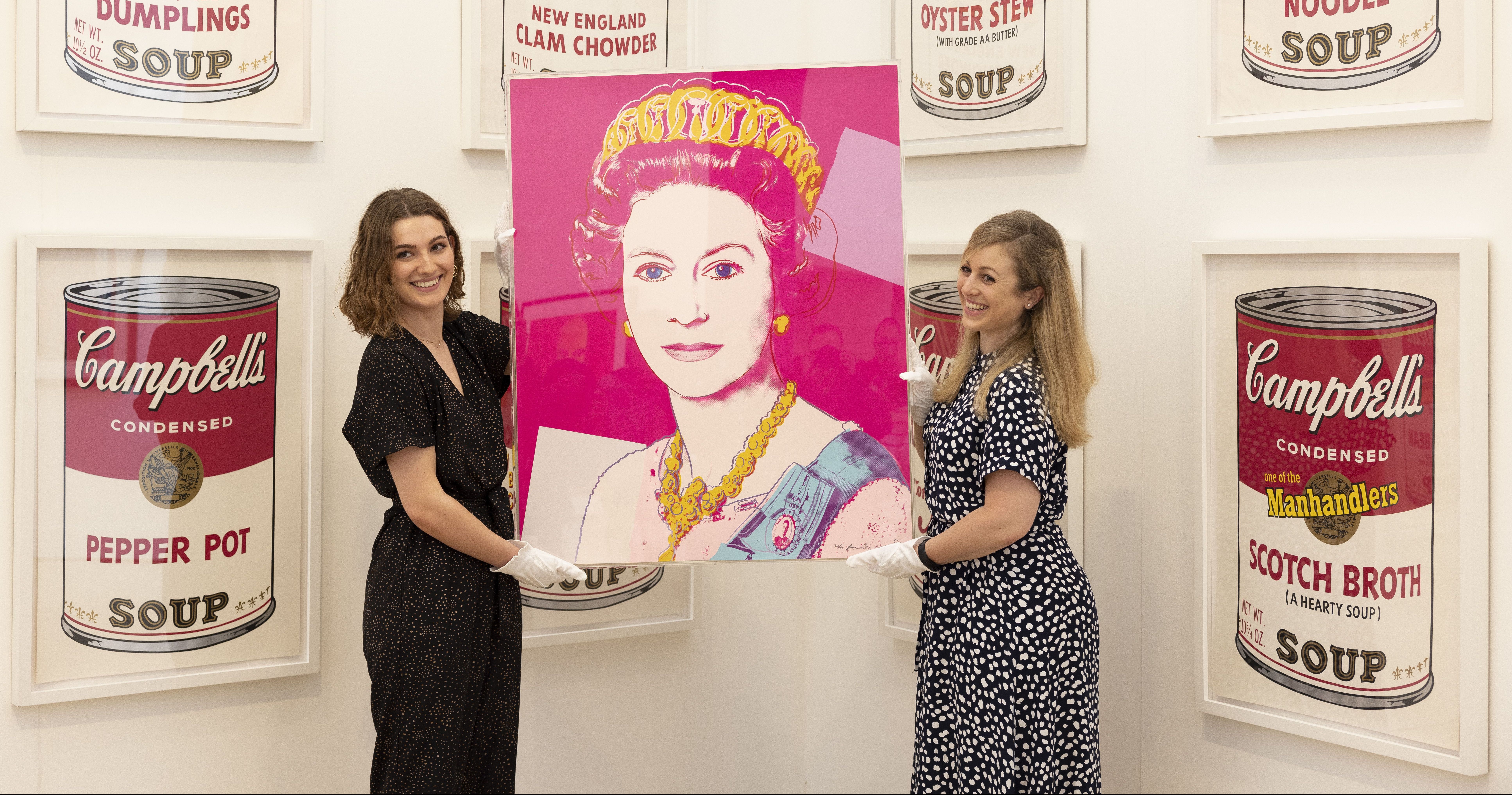 Warhol's 1985 Print Of Queen Elizabeth Unveiled Ahead Of Auction In London