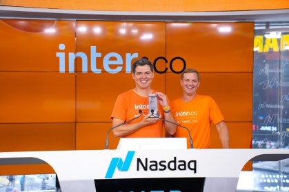 João Vitor Menin, CEO do Inter, em cerimônia de lançamento das ações do banco na Nasdaq