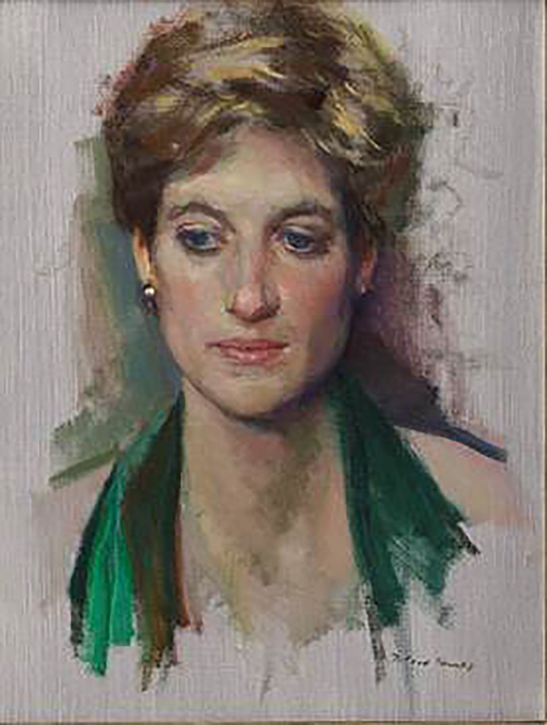 Retrato da Princesa Diana, a ser exibido por Philip Mold & Company / Cortesia Philip Mould & Company
