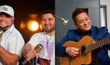 Barões da Pisadinha e o cantor Leonardo