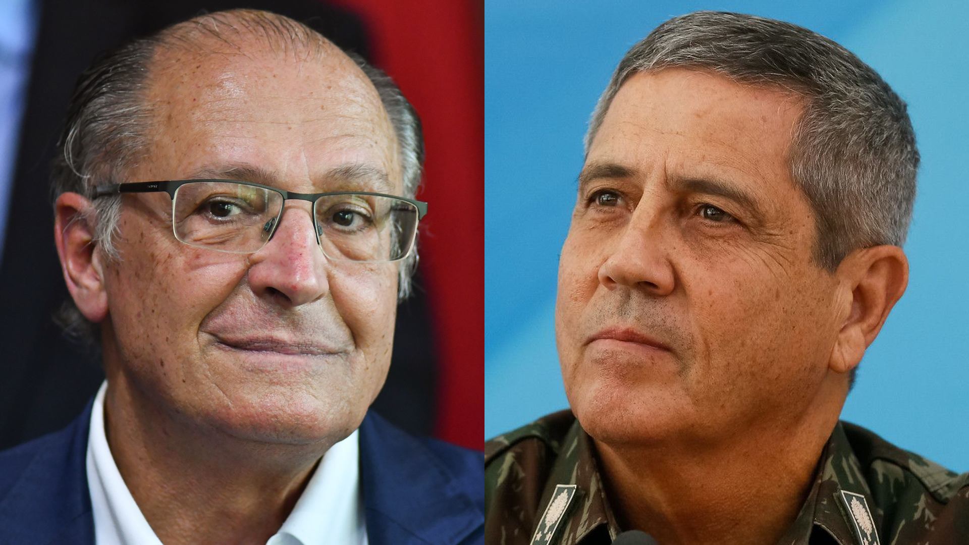 Geraldo Alckmin e Walter Braga Netto, pré-candidatos a vice-presidente de Lula e Bolsonaro