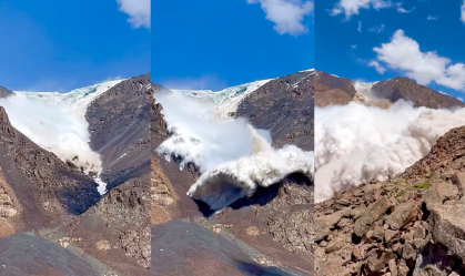 Vídeo mostra momento em que grupo é atingido por avalanche nas montanhas do Quirguistão