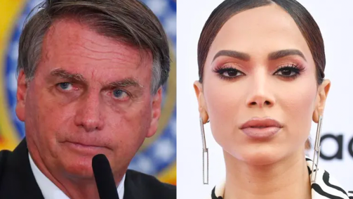 Bolsonaro criticou falas de Anitta