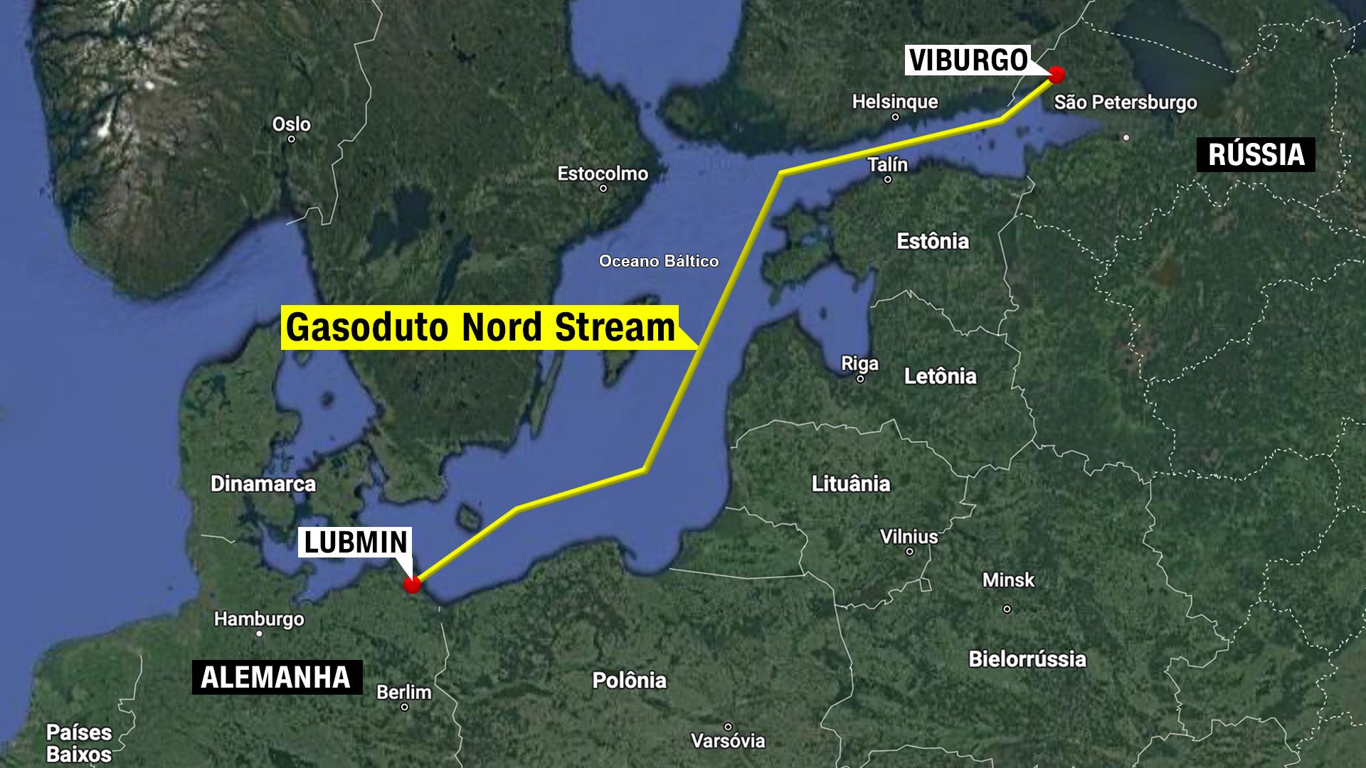 Gasoduto Nord Stream 2 / CNN