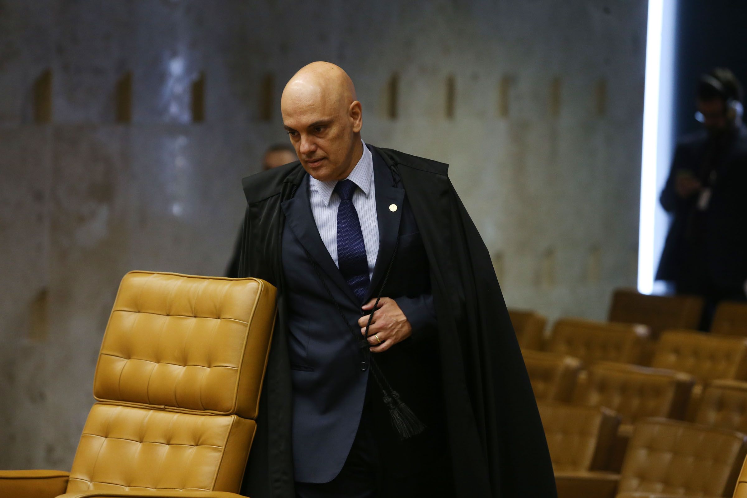 Ministro Alexandre de Moraes durante sessão do Supremo Tribunal Federal (STF)