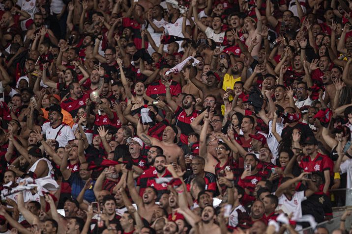 Torcida do Flamengo durante jogo da Libertadores no Maracanã / ESTADÃO CONTEÚDO