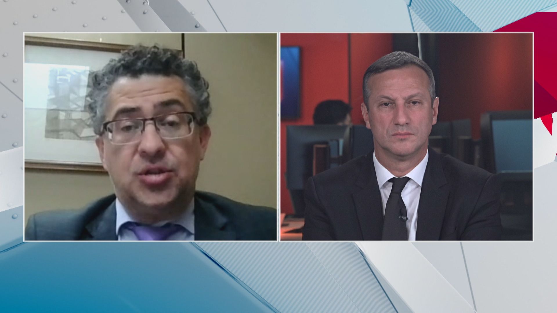 Deputados federais Alencar Santana (PT-SP) e Sanderson (PL-RS) em participação no quadro Debate CNN