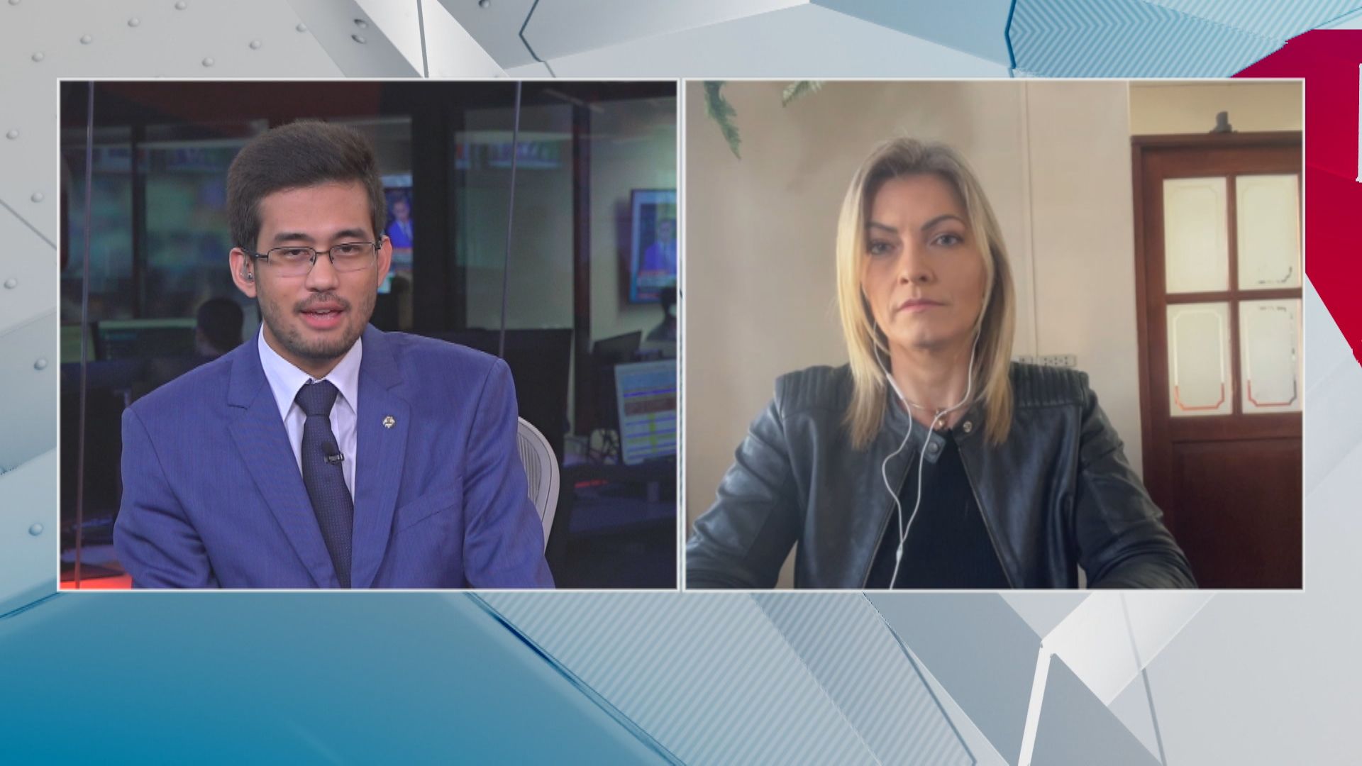 Deputados federais Kim Kataguiri (União Brasil-SP) e Aline Sleutjes (Pros-PR)