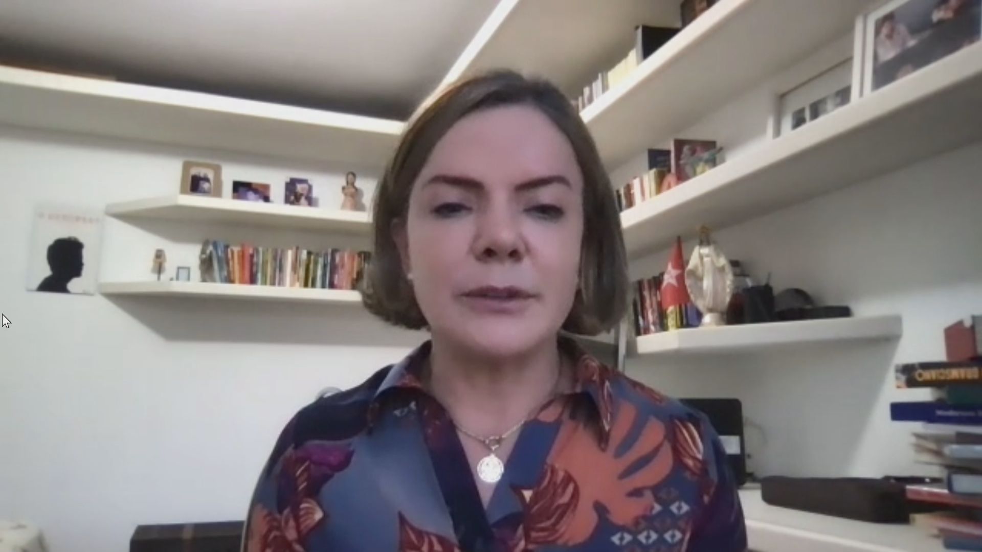 Gleisi Hoffmann, presidente nacional do PT