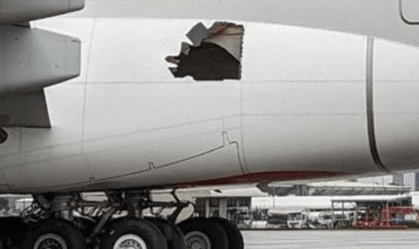 Airbus A380 "voou 14 horas" com buraco na lateral
