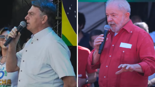 Bolsonaro e Lula em SP