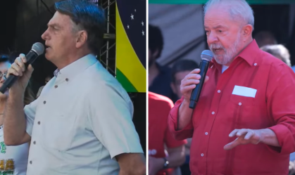 Bolsonaro e Lula em SP