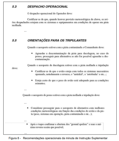Minuta de Informação Suplementar de RBHA (IS-RBHA) 121-189 / Reprodução/Cenipa