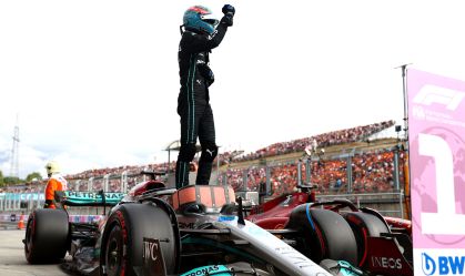 George Russell, da Mercedes, conquista a pole position para o GP da Hungria de Fórmula 1, a primeira de sua carreira