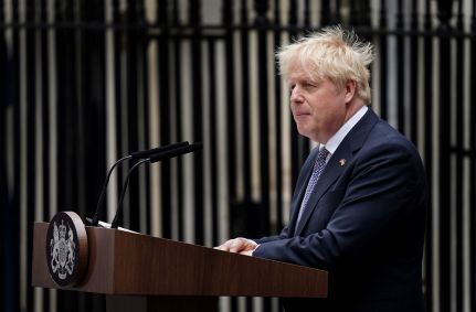 Boris Johnson anunciou renúncia nesta quinta-feira (7)