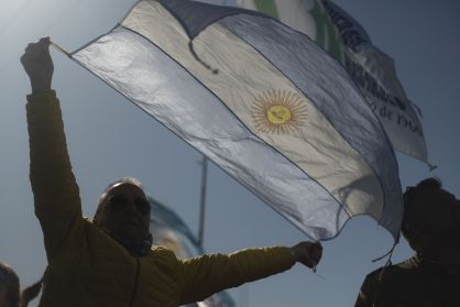 Protestos na Argentina contra as políticas econômicas do governo Fernández