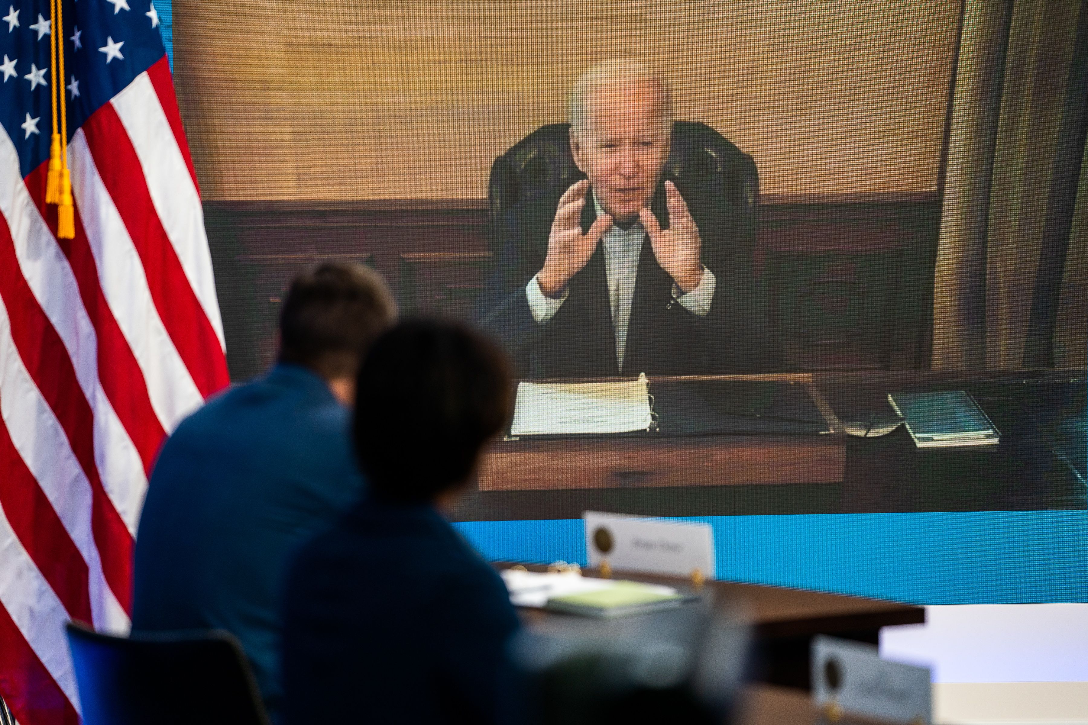 US President Joe Biden Economy Gas