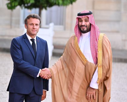 Príncipe herdeiro saudita Mohammed bin Salman em Paris