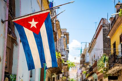 Rua em Havana, capital de Cuba