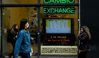 Casa de câmbio argentina em Buenos Aires, 11 de julho de 2022
