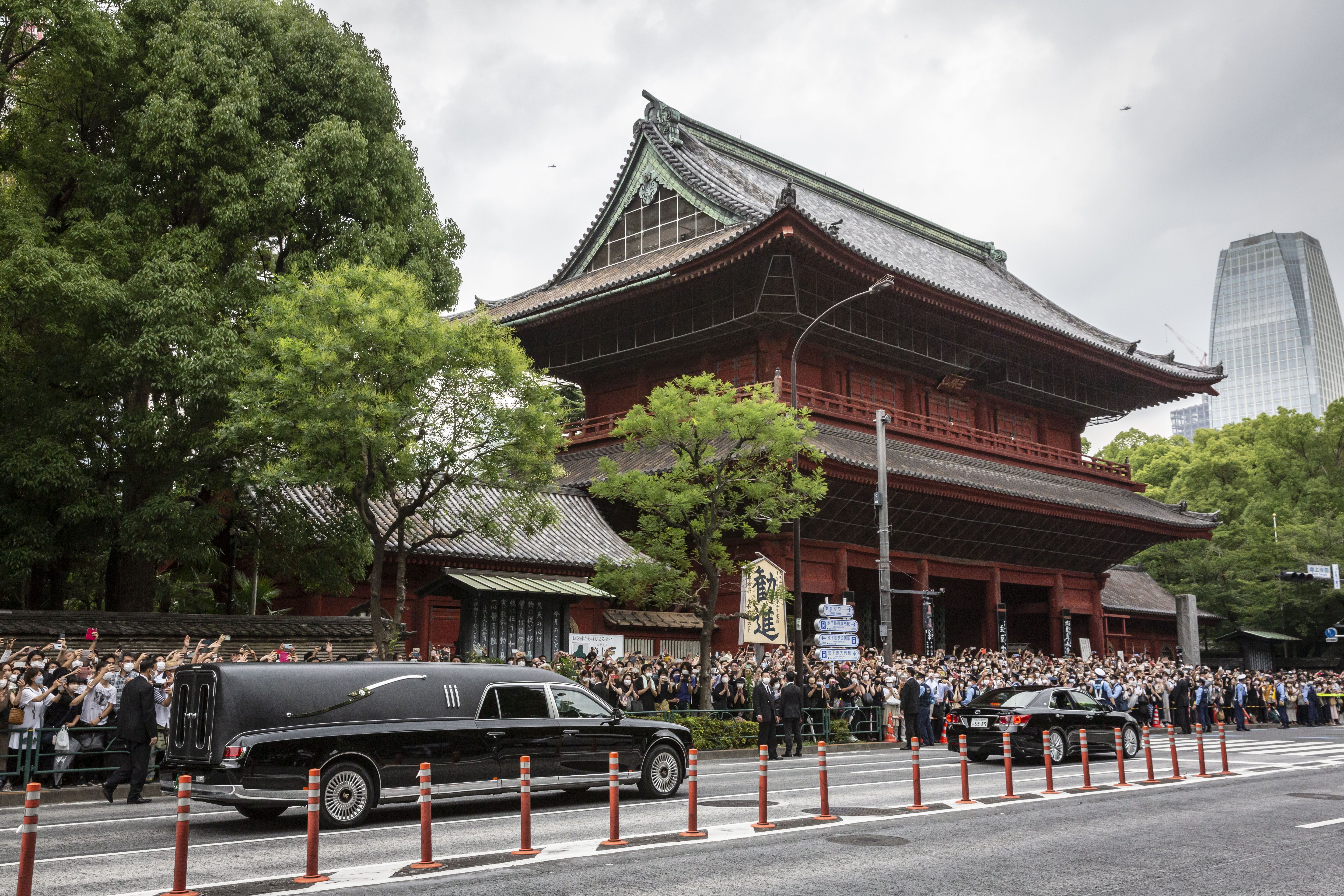 Mourners Attend Funeral For Former PM Abe