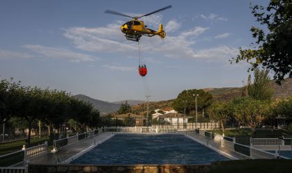 Wildfire In Avila Province As Heatwave Grips Spain