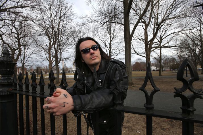Damien Echols, um dos três jovens condenados em West Memphis. / Boston Globe via Getty Images