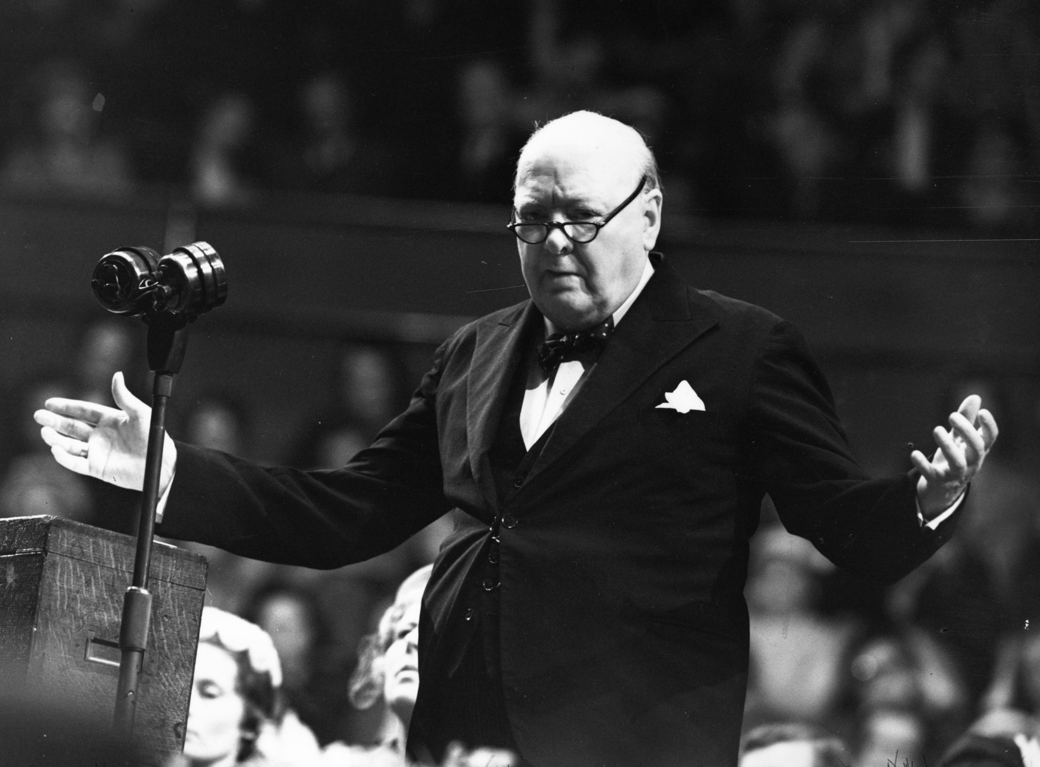 Winston Churchill, primeiro-ministro britânico entre 1940 e 1945 e de 1951 até 1955 / Photo by Keystone/Getty Images
