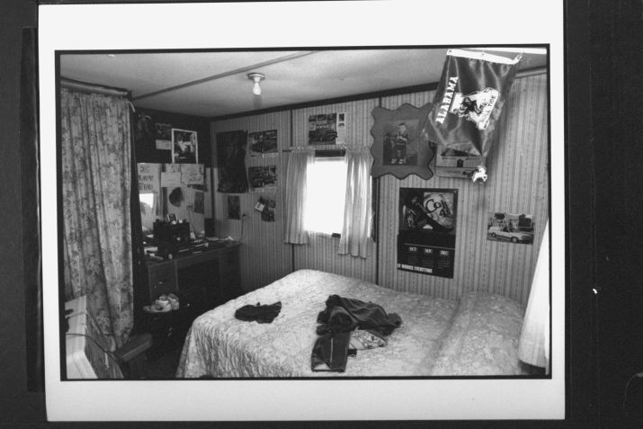 Quarto decorado com pôsteres de Jessie, um dos acusados no caso do trio de West Memphis / Getty Images