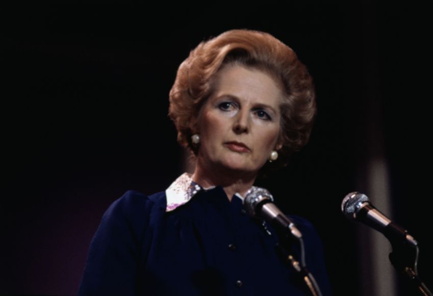 Margaret Thatcher, primeira-ministra britânica entre os anos de 1979 e 1990 / Bettmann Archive