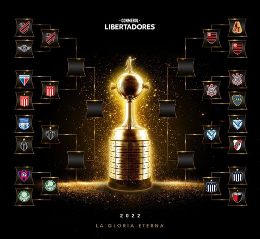 Chaveamento Libertadores 2022 / Divulgação/Conmebol