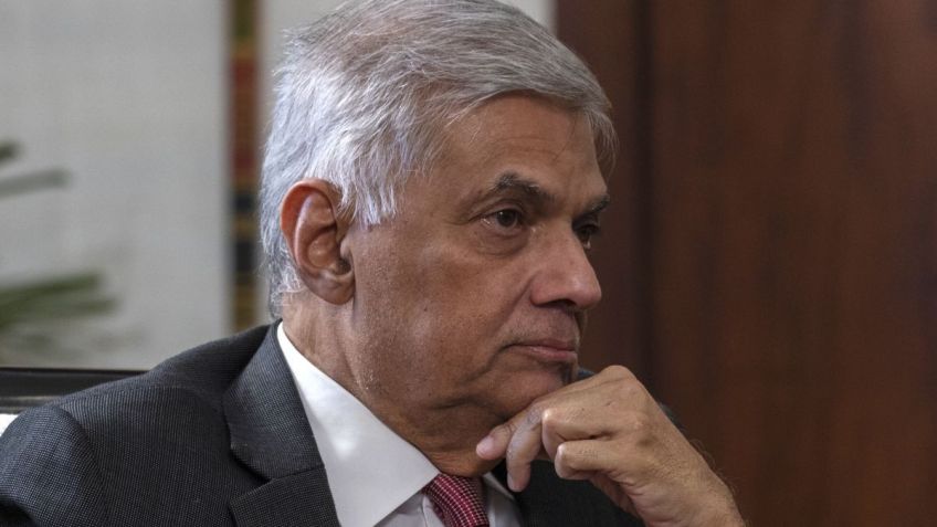 Ranil Wickremesinghe, presidente interino do Sri Lanka, em entrevista à CNN / Reprodução/CNN
