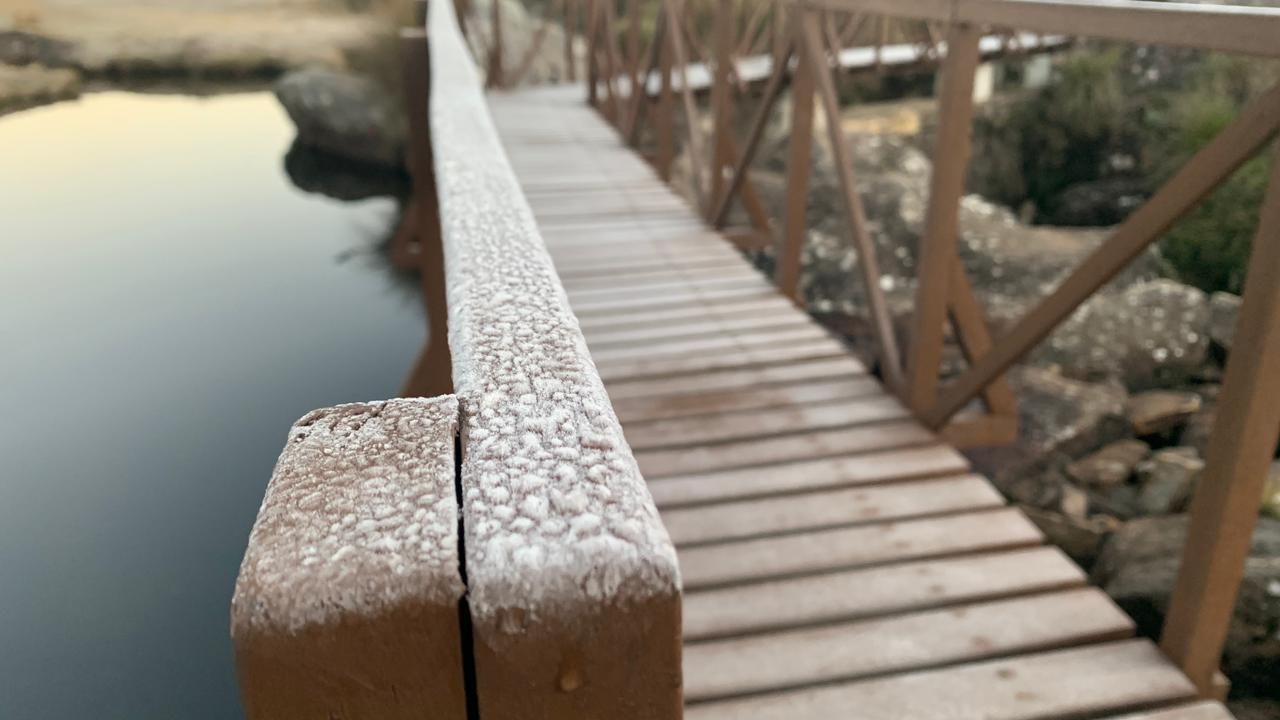 Parque Nacional do Itatiai, onde os termômetros registraram -5,8ºC na madrugada deste sábado (23)