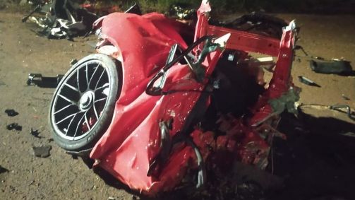 Acidente com uma Porsche na avenida Ayrton Senna - 28/07/2022