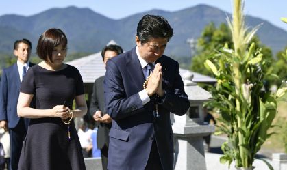Shinzo Abe nasceu em uma família de primeiros-ministros japoneses